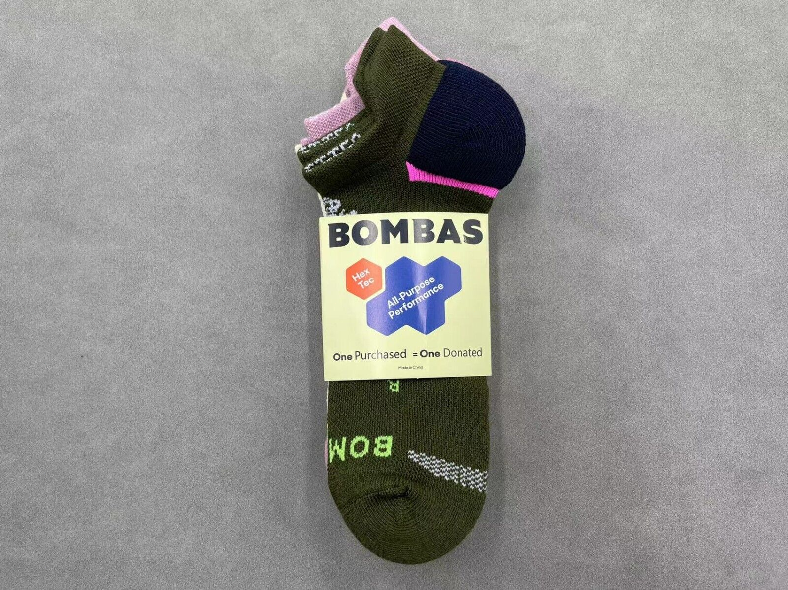 3 pairs Bombas All-Purpose Performance Ankle socks - Size Large 9-13 3 Colors