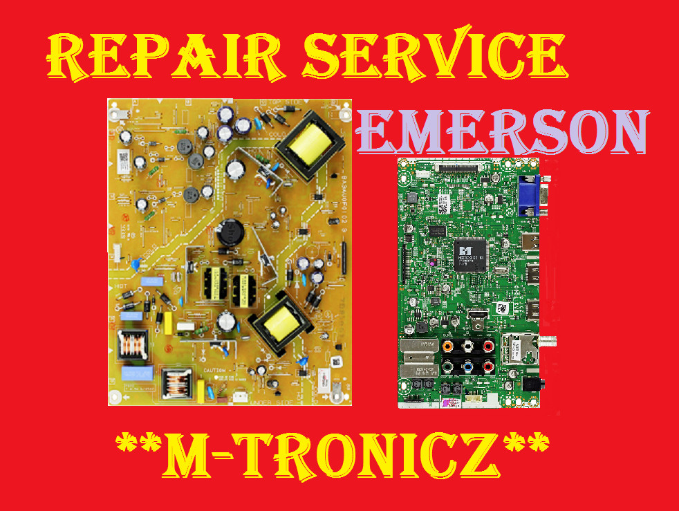 EMERSON LF501EM5F POWER AND MAIN BOARD  A3AUQ-MPW  A3AUQ-MMA  REPAIR SERVICE