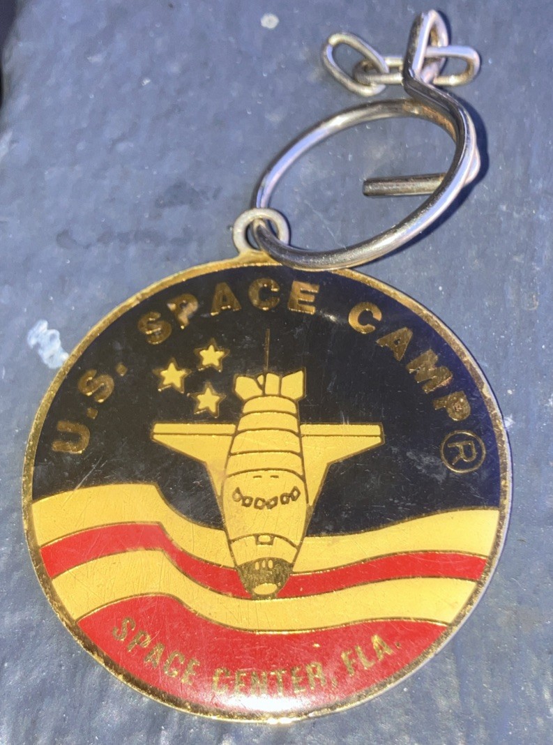 NASA U.S. Space Camp Keychain Vintage