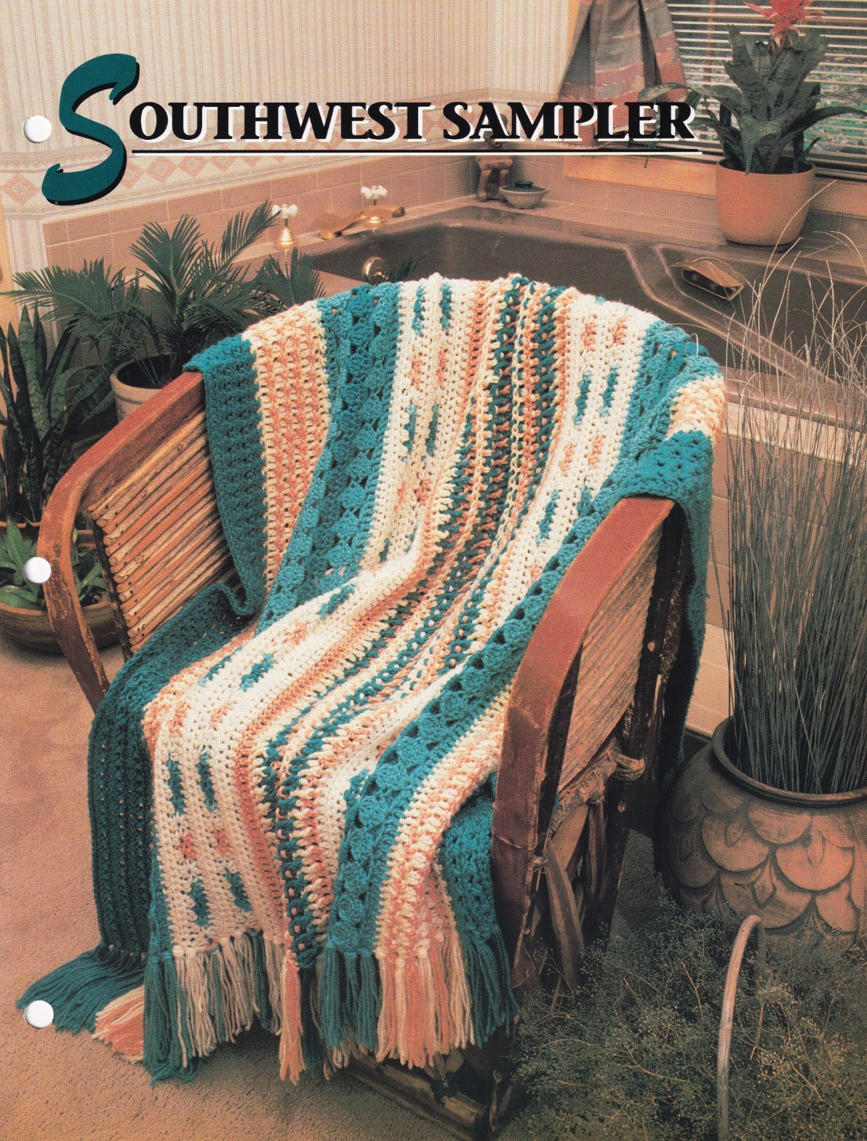 Crochet Afghan Pattern SOUTHWEST SAMPLER Instructions Annie's