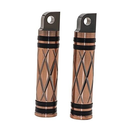 Aluminum Motorcycle Parts Male Mount Foot Pegs Footrest Pedals for Copper
