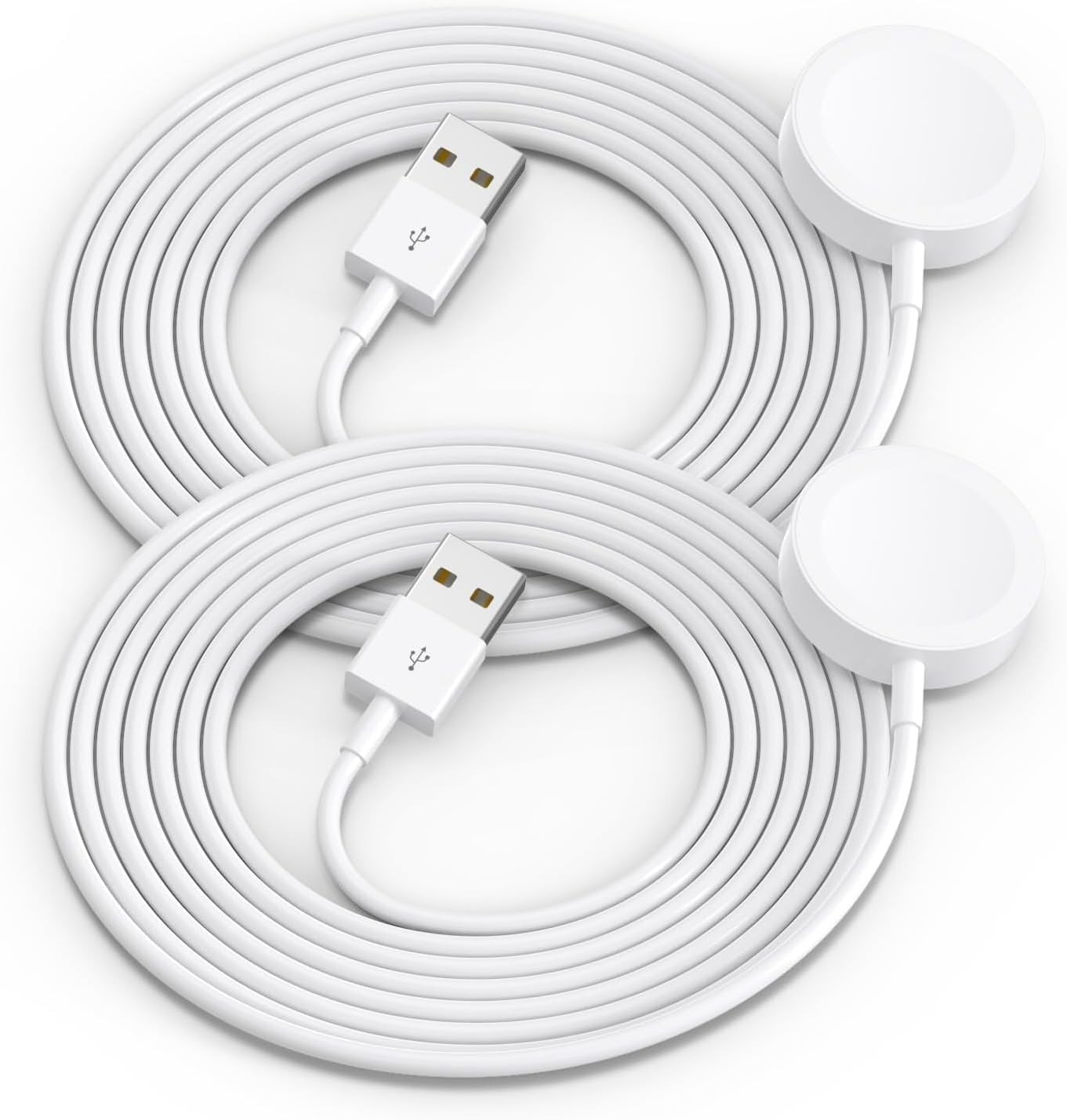 Portable 2-Pack Fast Wireless Magnetic USB Charger for Apple Watch 3 Upgrade