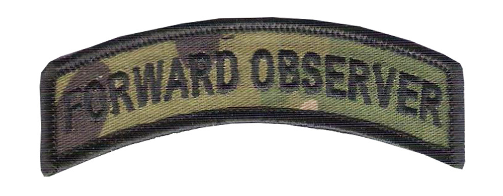 Forward Observer Tab FO WAX back Multi-Cam Artillery Spotter  US Army USMC OEF