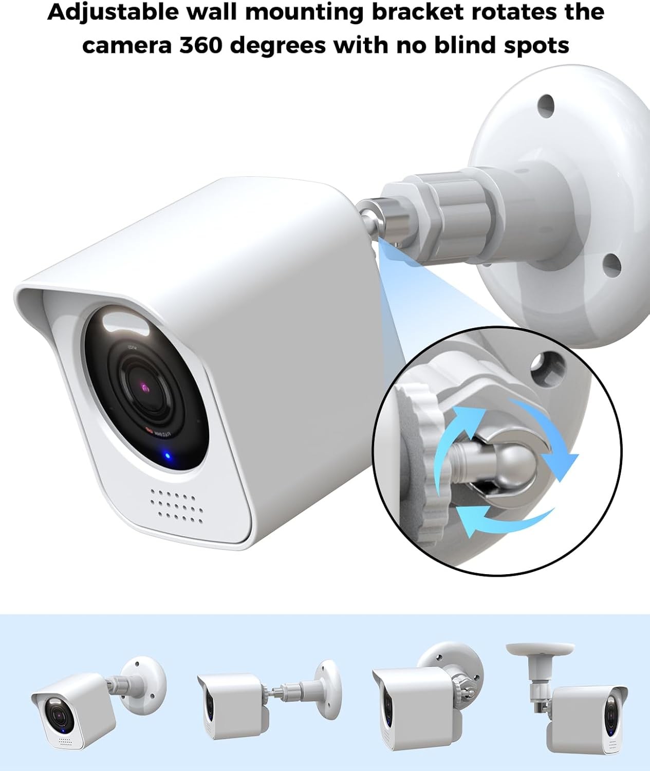 All-New Wyze Cam V4 Camera Surveillance Mount, Compatible with white