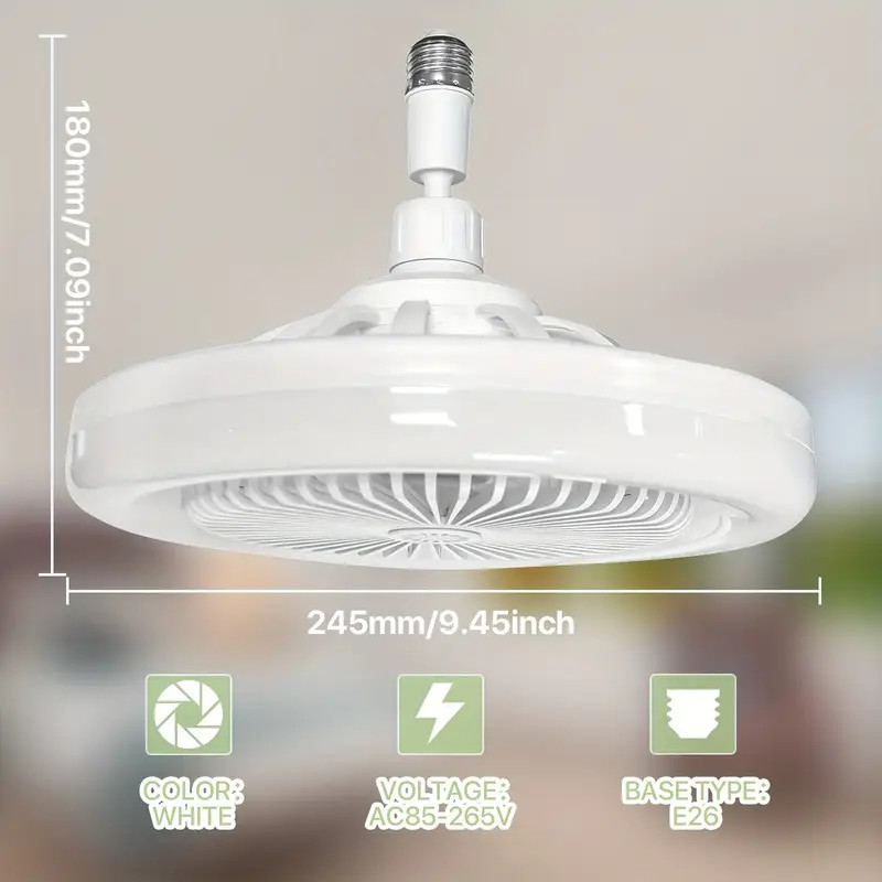 Dimmable Ceiling Fan with Lights and Remote Socket Fan light with Dimmable Led