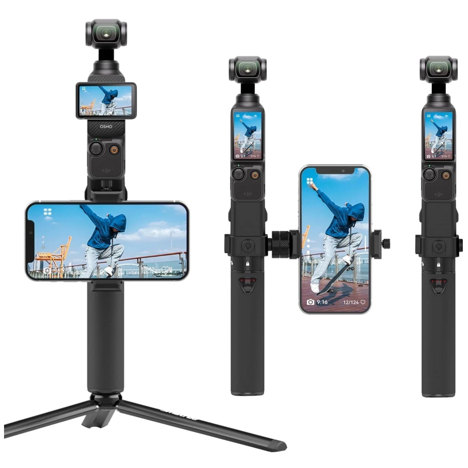 Portable Osmo Pocket 3 Power Stick with Tripod^-~//