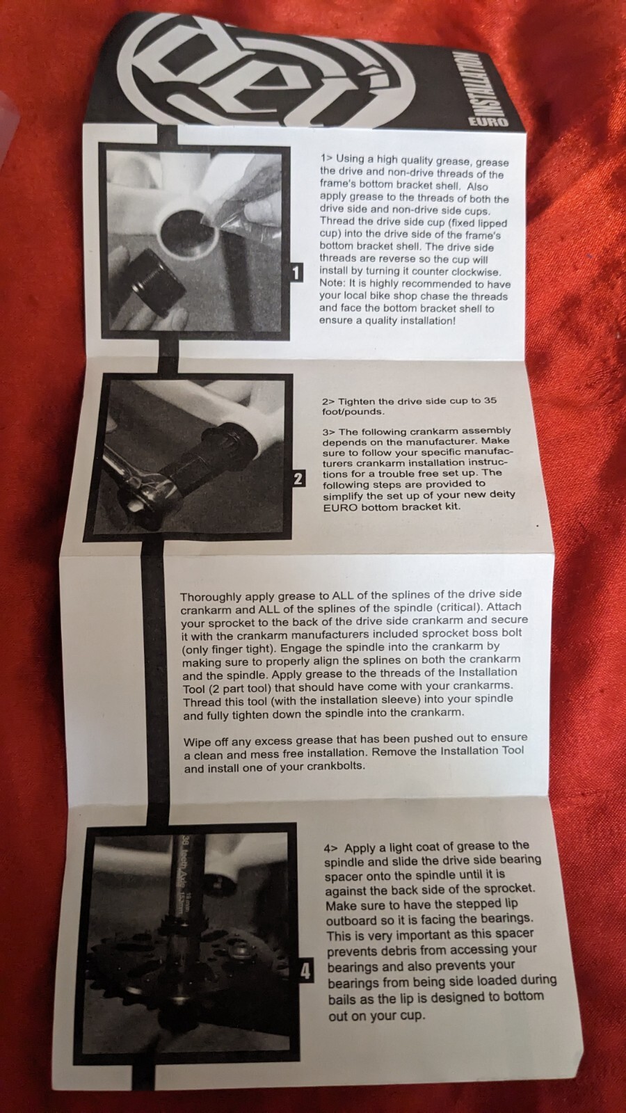 NEW Deity Euro Installation Kit FREE SHIPPING