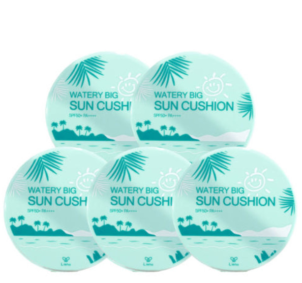 Lieno Watery Bic Sun Cushion 25g * 5pcs Package K-Beauty