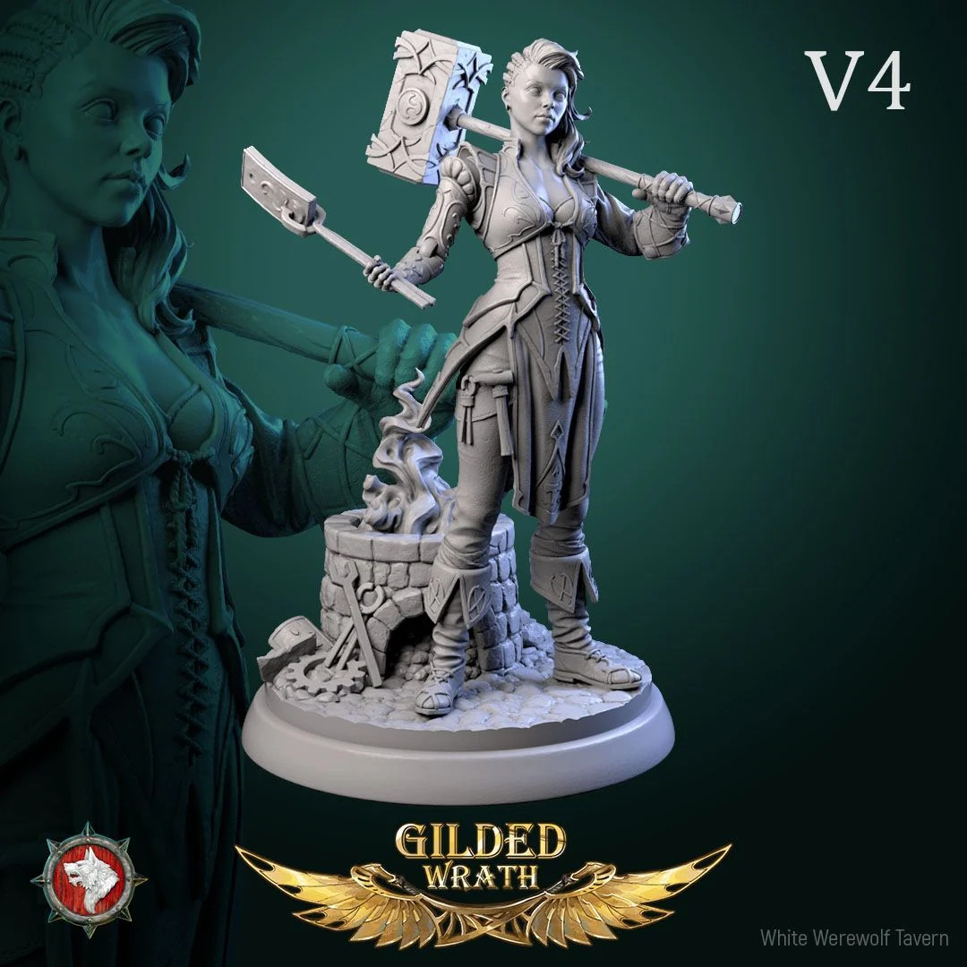 Myra Forgeheart - Resin Tabletop Miniature