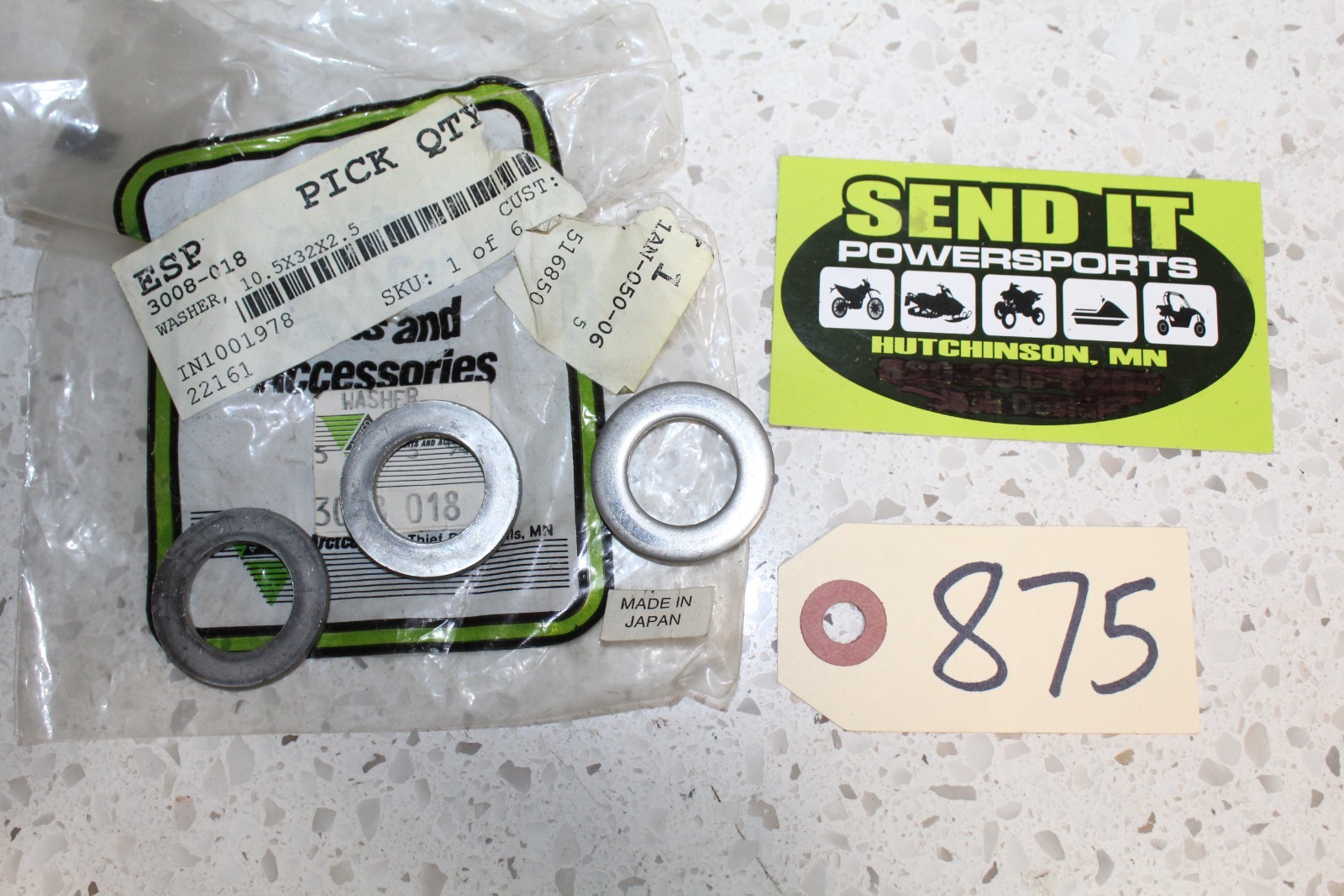 A16	NOS Arctic Cat	3 PACK Washer 10.5x32x2.5	3008-018