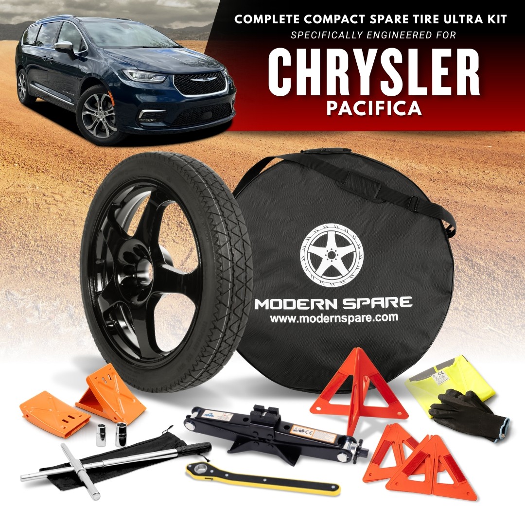 Spare Tire Kit Options - Fits 2016-2026 Chrysler Pacifica - Modern Spare