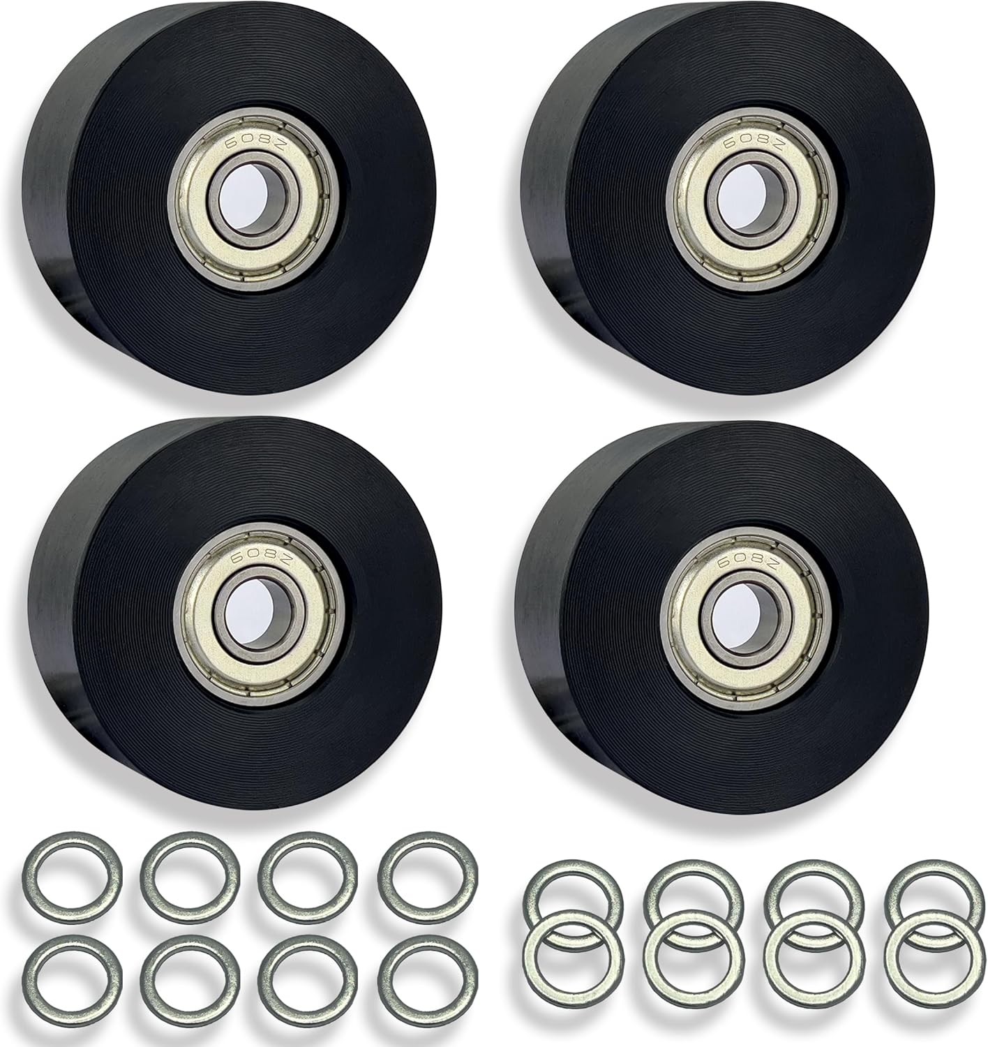 Upgraded Machined Wheels/Rollers Compatible with Rowing Machine,Water Rower...