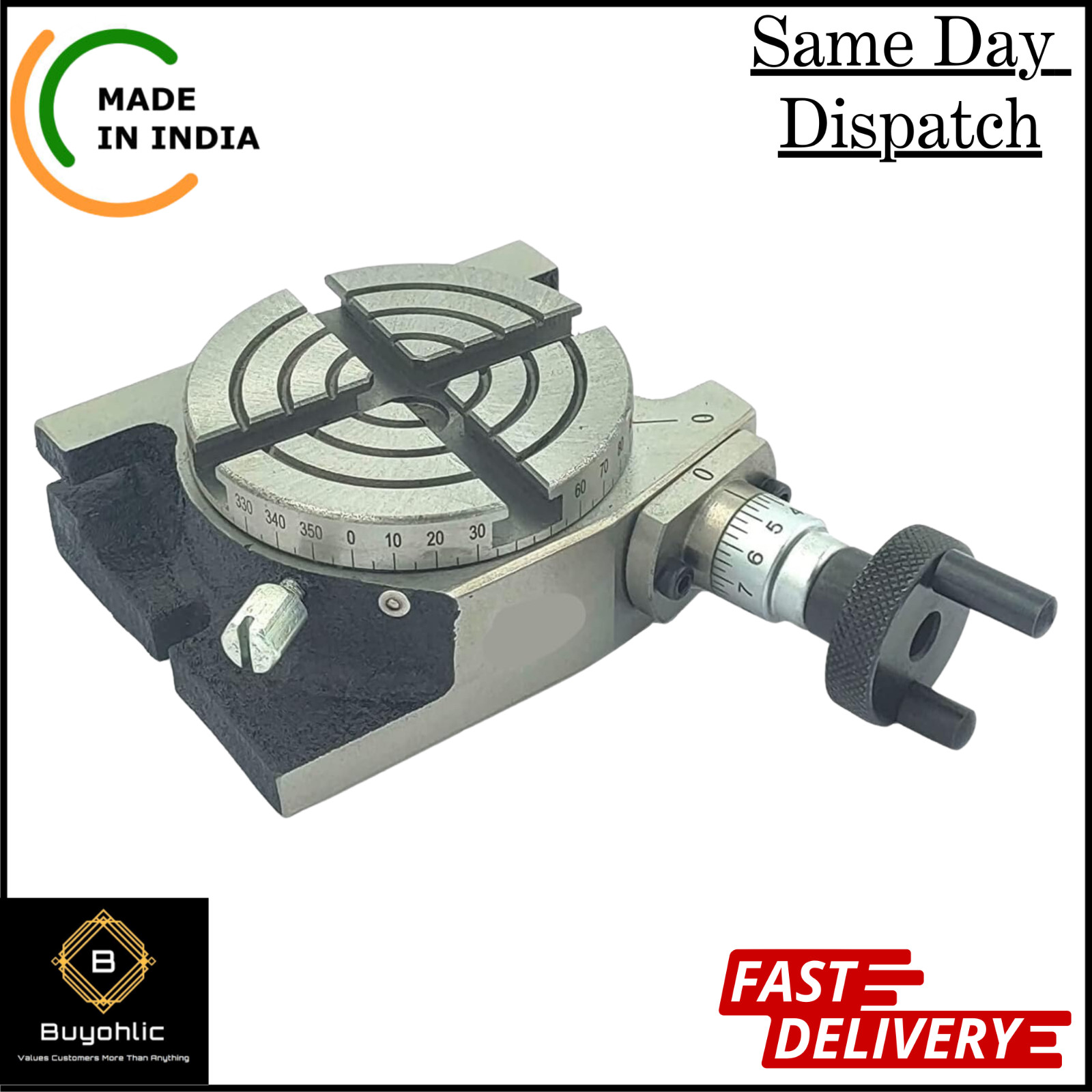 Small HV 3" Inch II 80 mm Rotary Milling Table