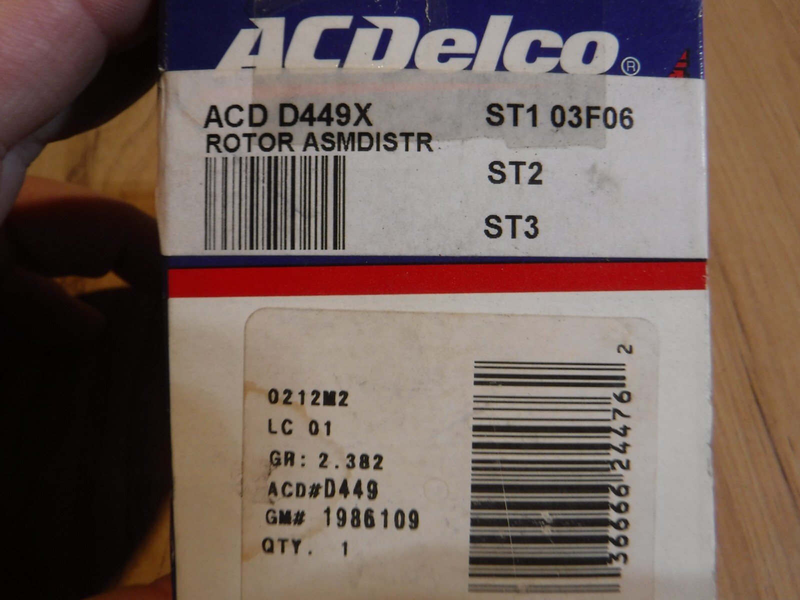 ACDelco D449X Professional Distributor Rotor