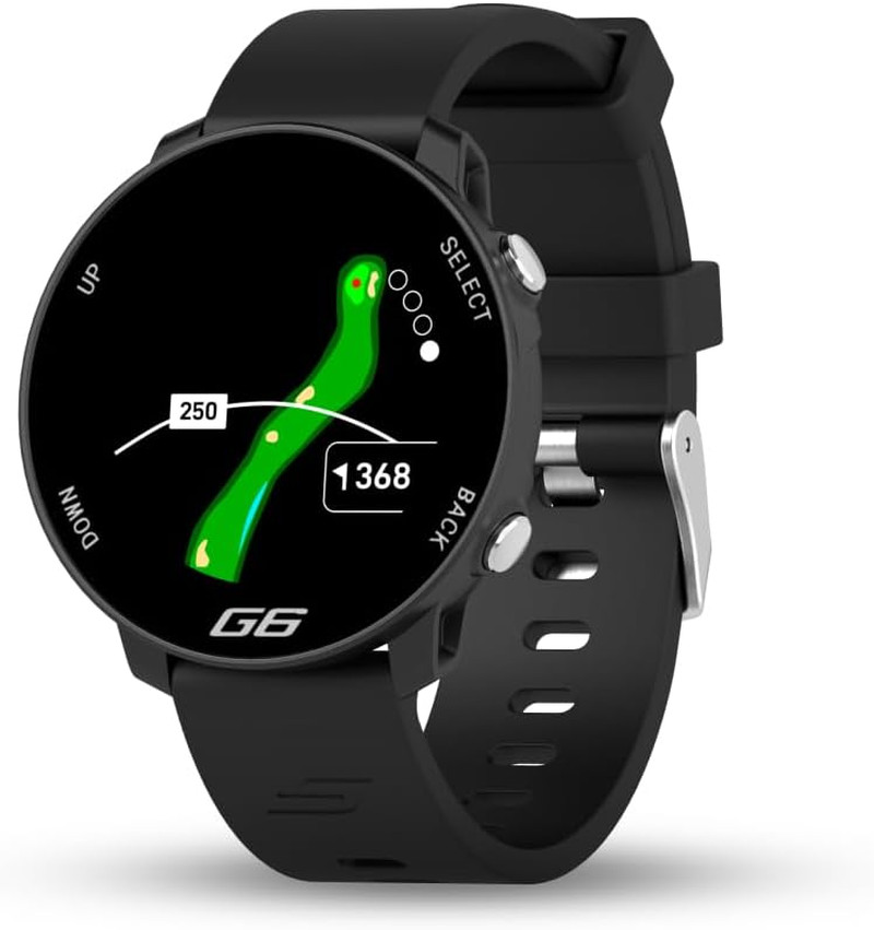 G6 GPS Golf Watch - 38K Courses, Color Display, 2 Straps, Unisex Design
