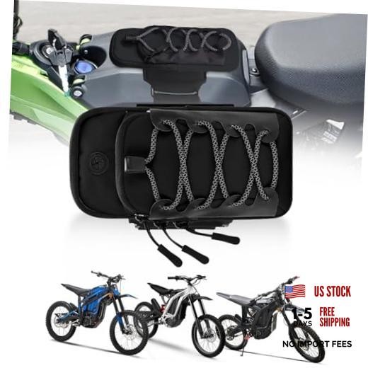 Frame Battery Bag, Front Storage Pouch for Electric Dirt Bike | Black