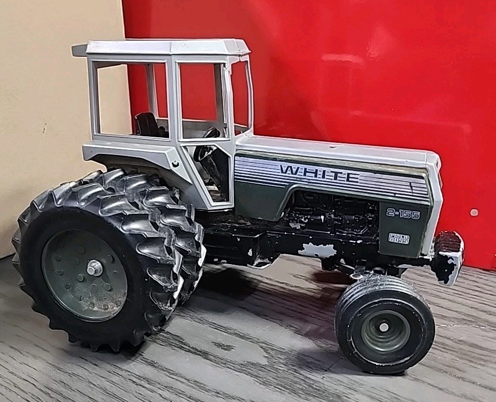 White 2-155 Tractor SILVER Stripe 10th Anniversery 1987 Model NICE!!