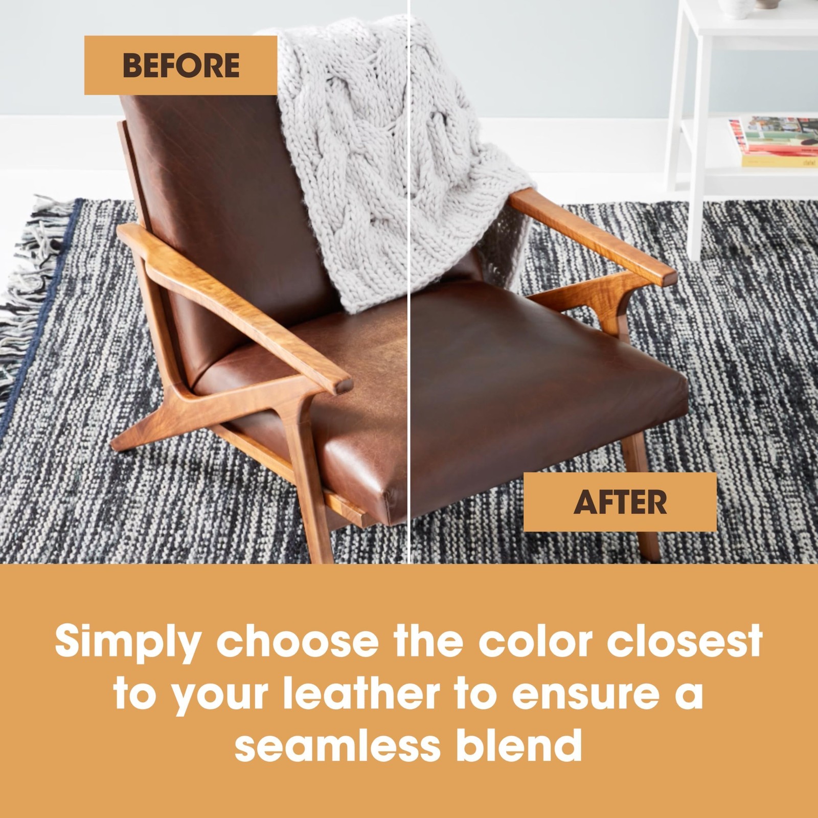 The Original Leather Recoloring Balm by - Black Leather Dye for Furniture, Co...