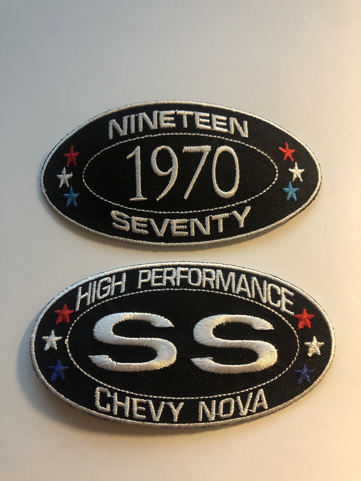 1970 SS CHEVY NOVA SEW/IRON ON PATCH BADGE EMBROIDERED MALIBU CHEVROLET