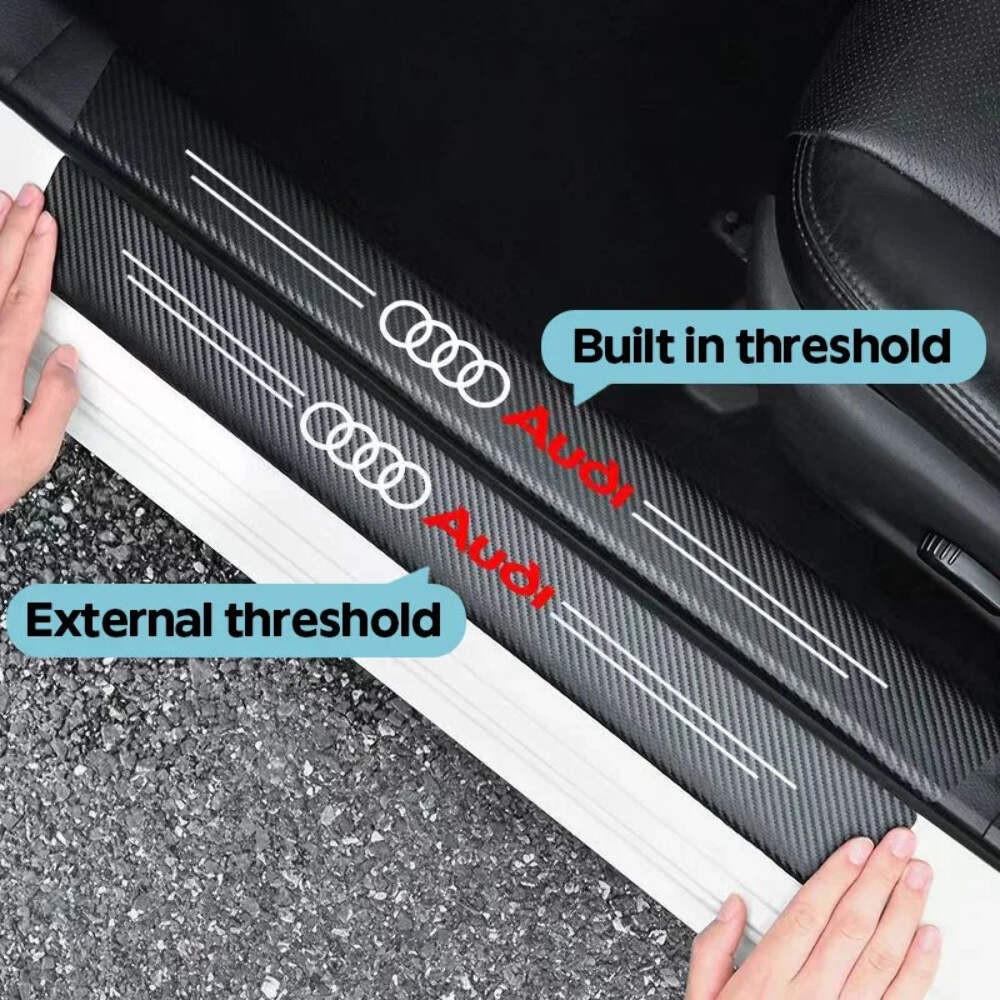 Car Door Trunk Sill Protective Strip Threshold Anti Scratch Sticker for Audi sli