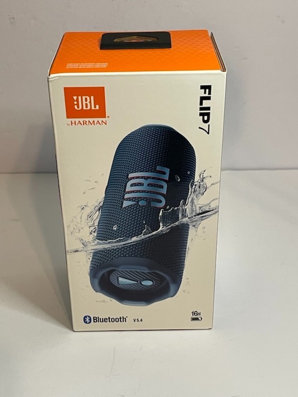 JBL Flip 7 Wireless Bluetooth Speaker Compact Size in Vibrant Blue Tone
