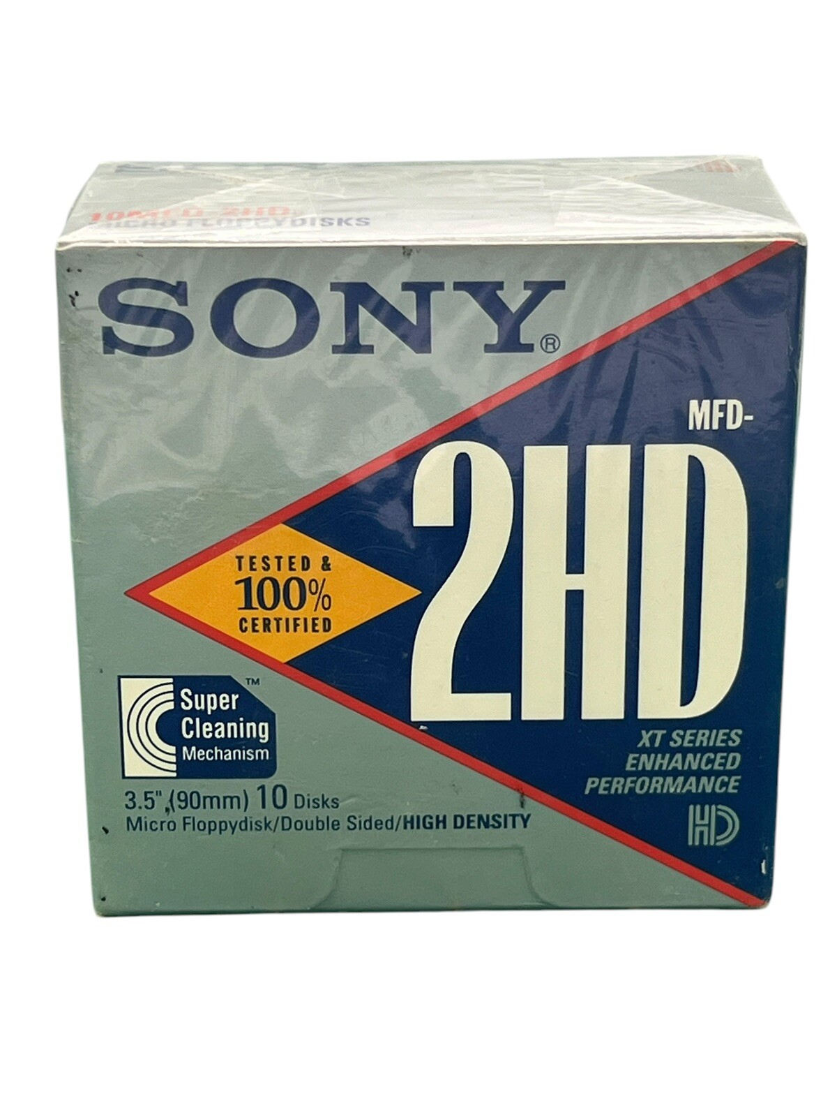 SONY 10 Pack 3.5" Floppy Disks Double Sided 10MFD-2HD - NEW - Sealed