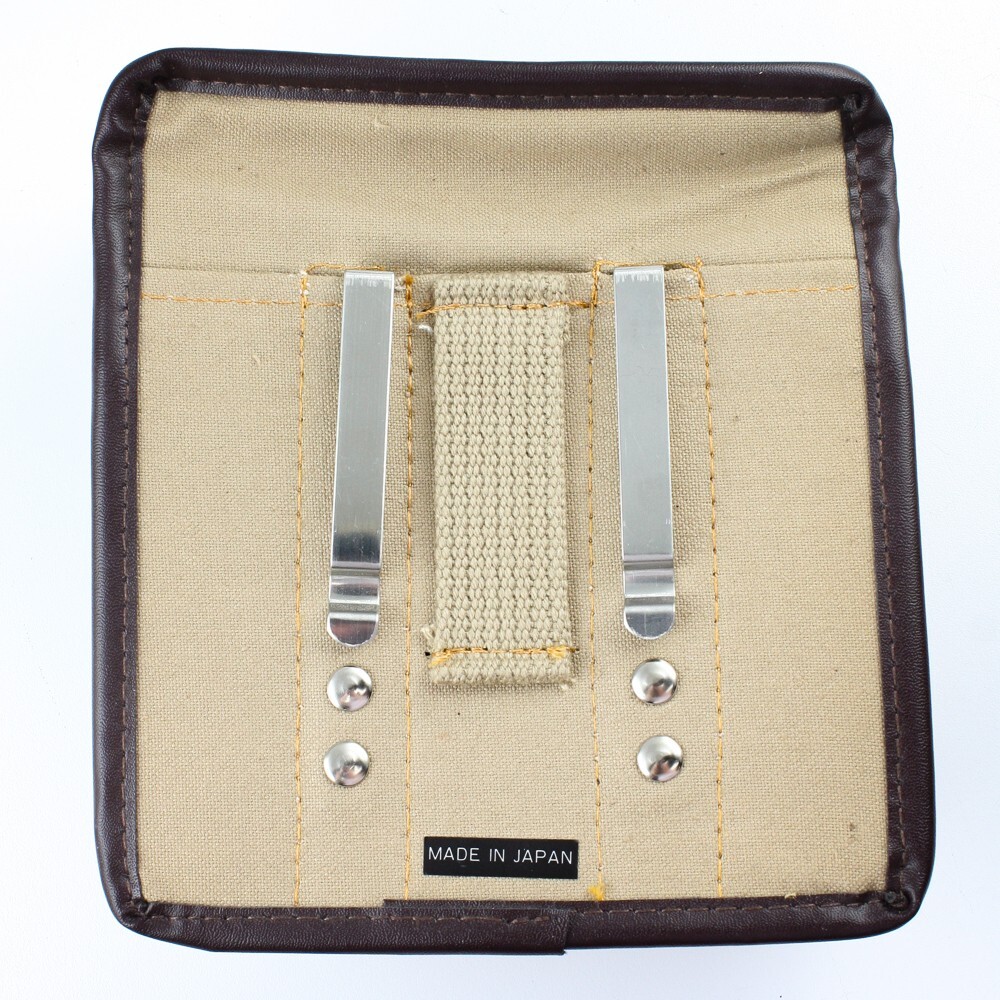 Nikon - Brown Khaki Tan Canvas Belt Bag - Vintage Camera Gear - Pouch Case