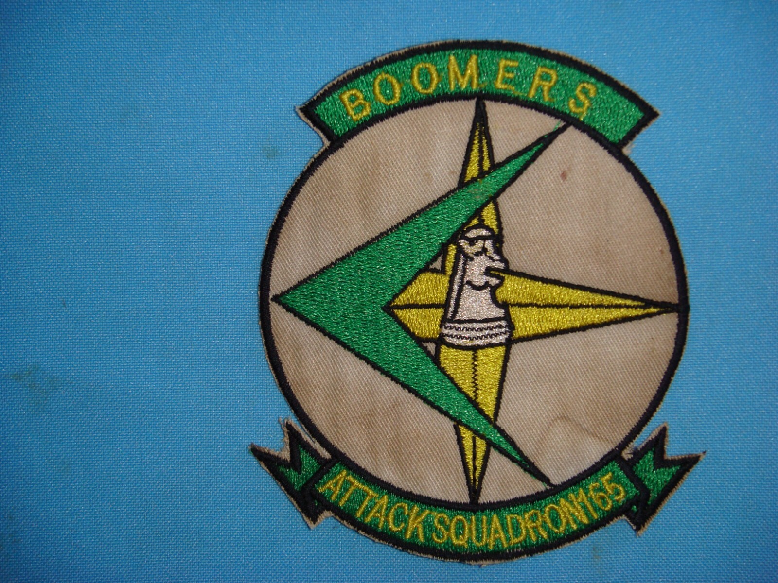VIETNAM WAR PATCH, US NAVY ATTACK SQUADRON VA-165 "BOOMERS"