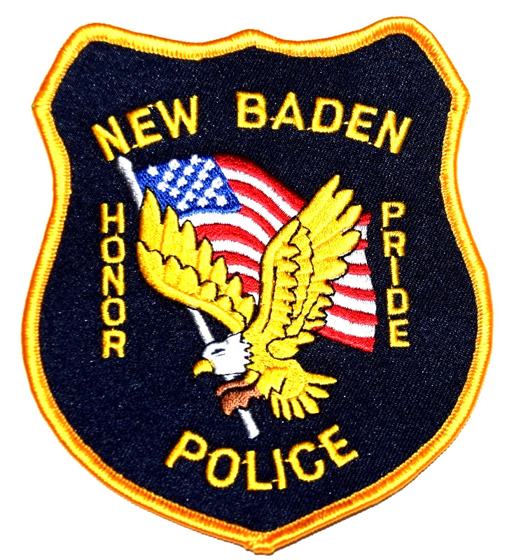 NEW BADEN – POLICE - ILLINOIS IL Sheriff Police Patch FLYING EAGLE US FLAG