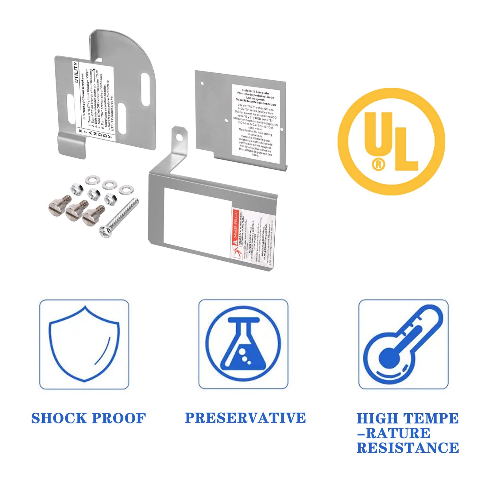 Homeline Generator Interlock Kit for 150A-225A Load Centers Generator Interlock