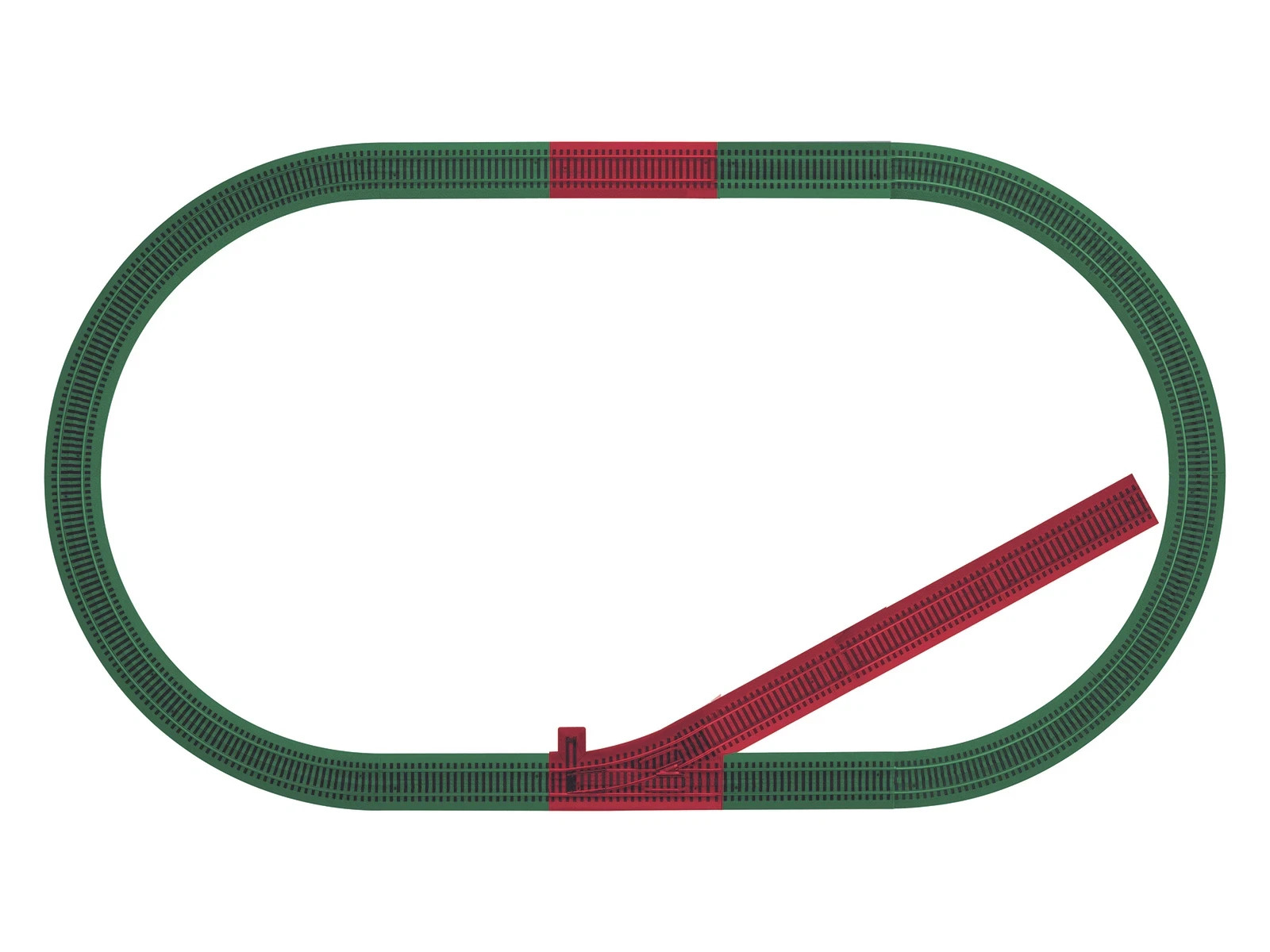 American Flyer S-Scale FasTrack Siding Add-On Track Pack