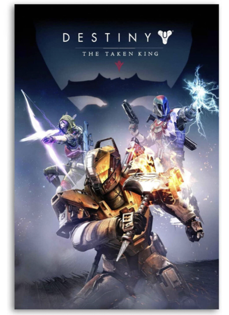 Destiny The Taken King Canvas Poster Game Room/Bedroom Wall Decor-Gaming 16”x24”
