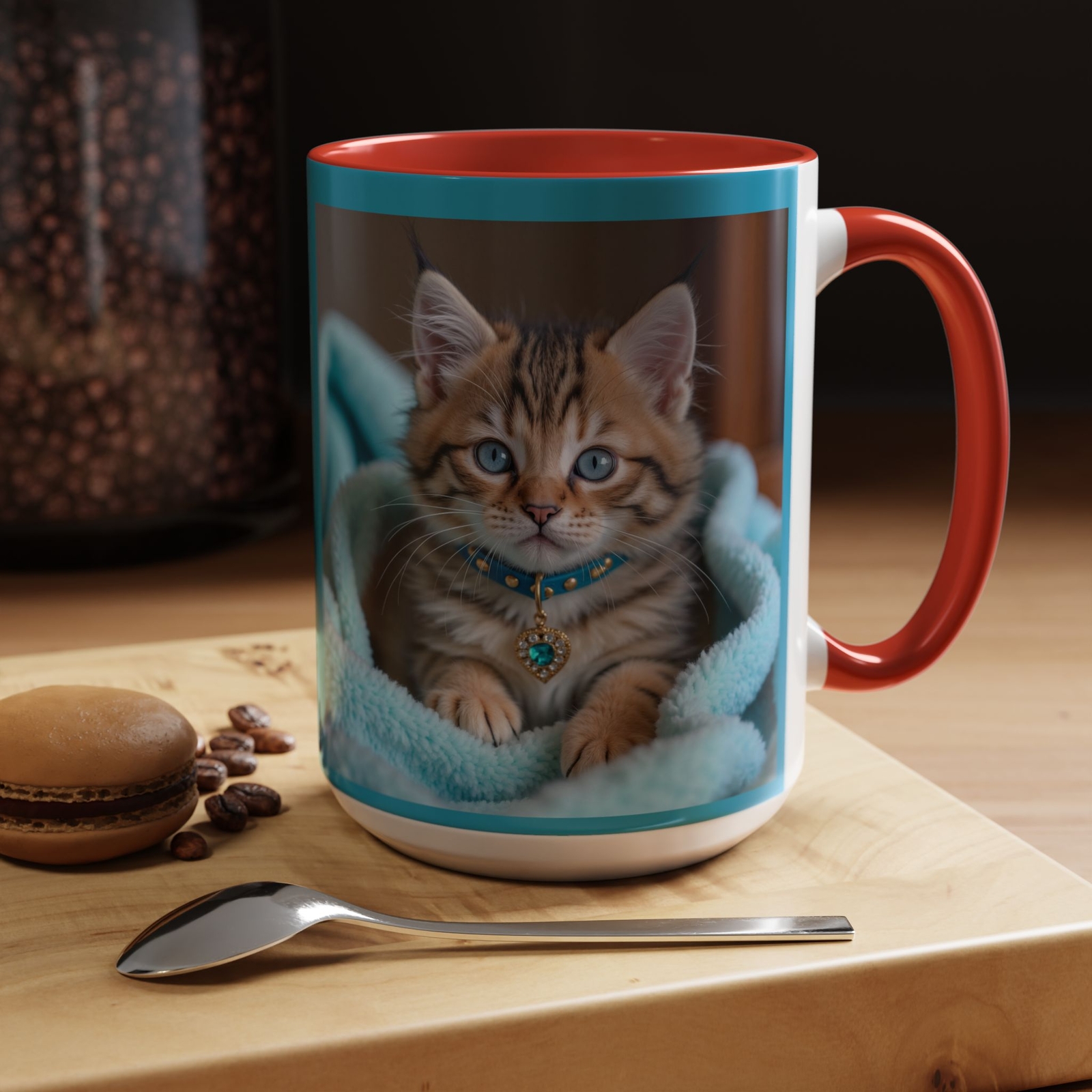 Mug - Cute Kitten Accent Coffee Mug (11, 15oz)