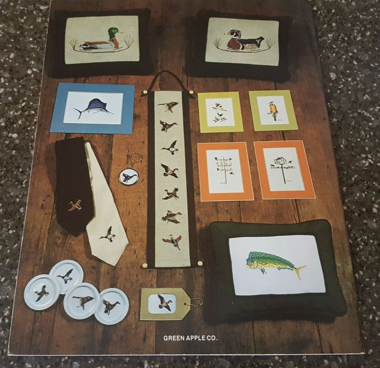 The Sporting Life From Our House to Yours Green Apple Co Counted Cross Stitch
