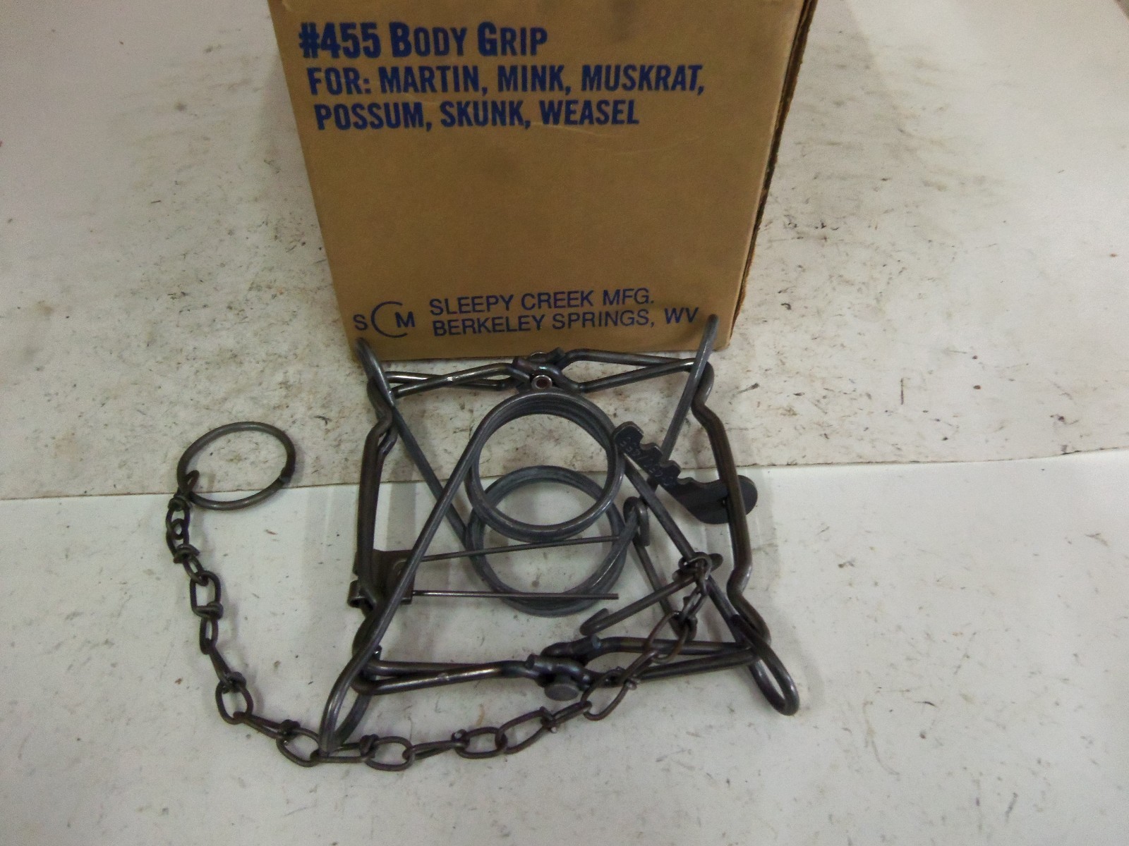 Sleepy Creek #455(120) Body Grip Traps Trapping Mink Muskrat Skunk NOS