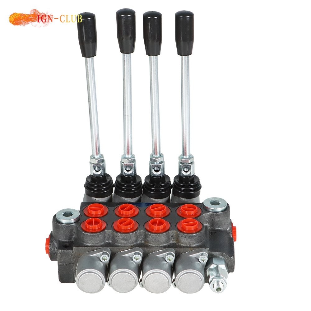 4 Spool Hydraulic Directional Control Valve BSPP 11GPM Double Acting Cylinder