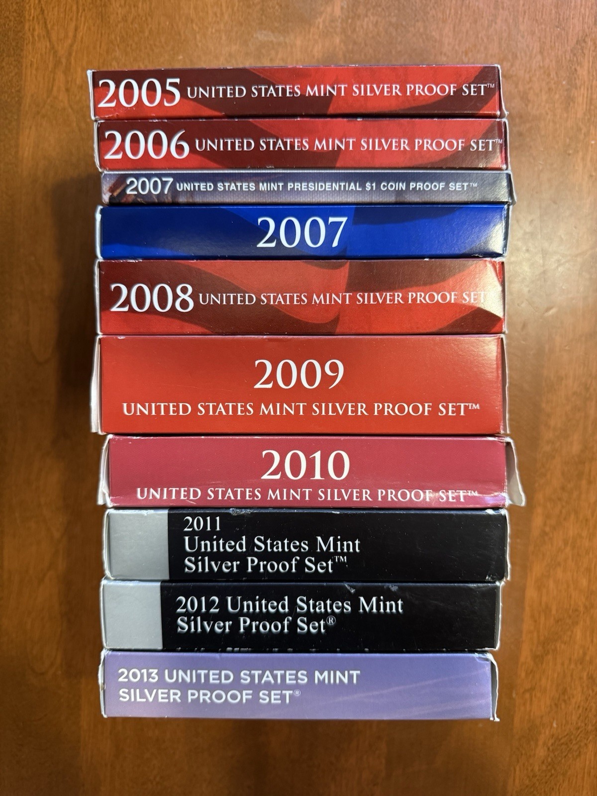 US Mint Silver Uncirculated Proof Set Bundle 2005-2013 Complete Run