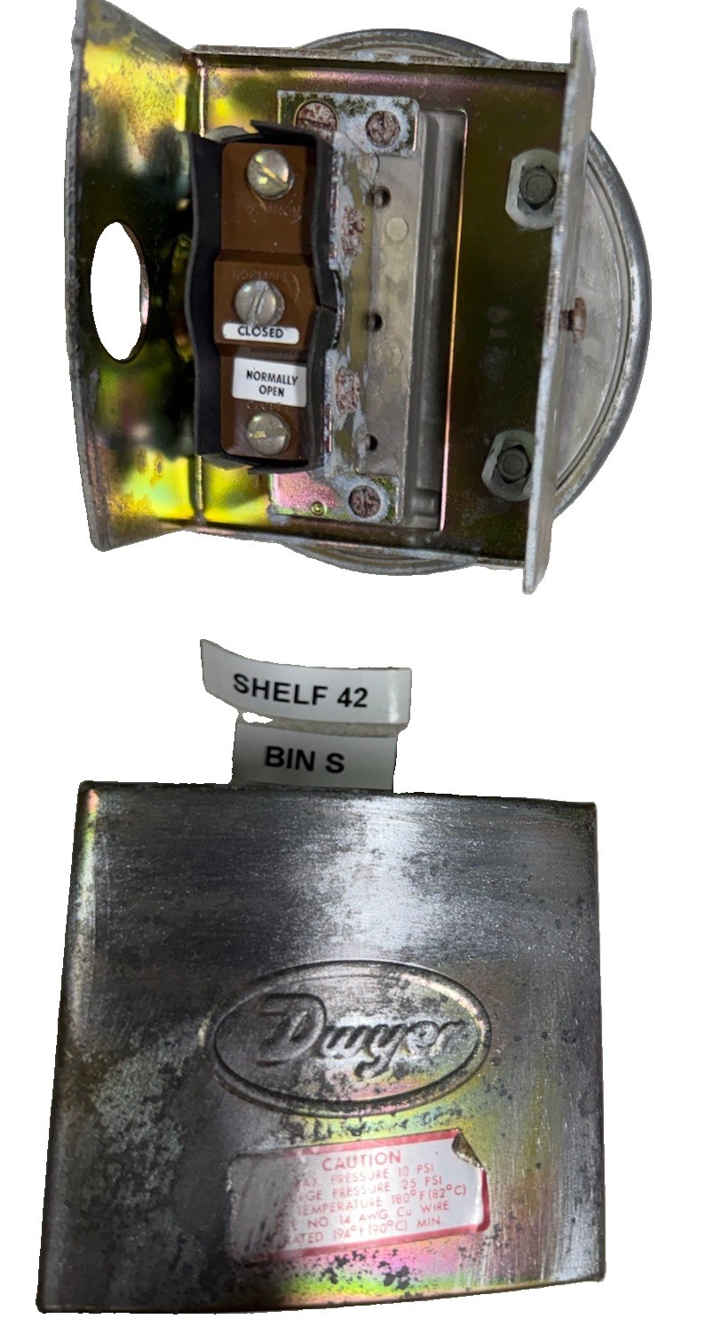 Dwyer 1823-80 Pressure Switch, NOS, See Description