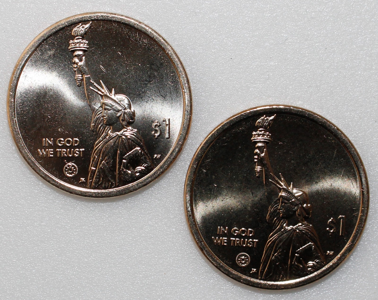 2025 P+D FLORIDA Innovation Golden Dollar Space Shuttle Program 2 Coin $1 Set