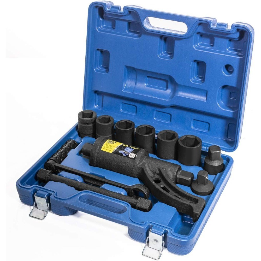 Heavy Duty Torque Multiplier Wrench 8 Piece Set Lug Nut Remover Tool with CR-V