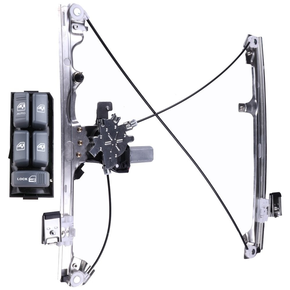 For 02-06 Chevy Suburban Window Switch and Regulator Front LH w/ Motor Pair New