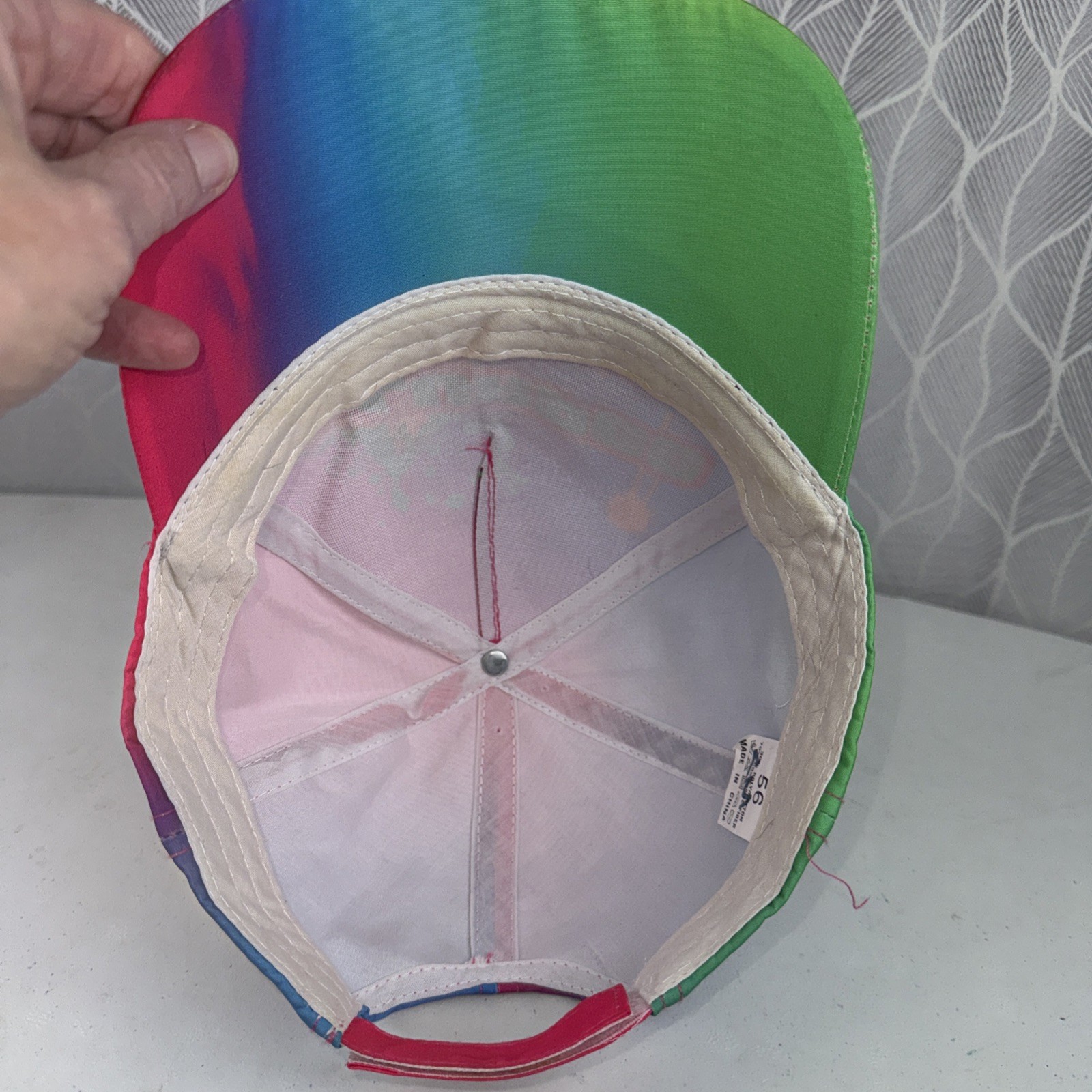 7-11 Slurpee Hat Cap Multi Brite Colors Hook Loop Bill sticker