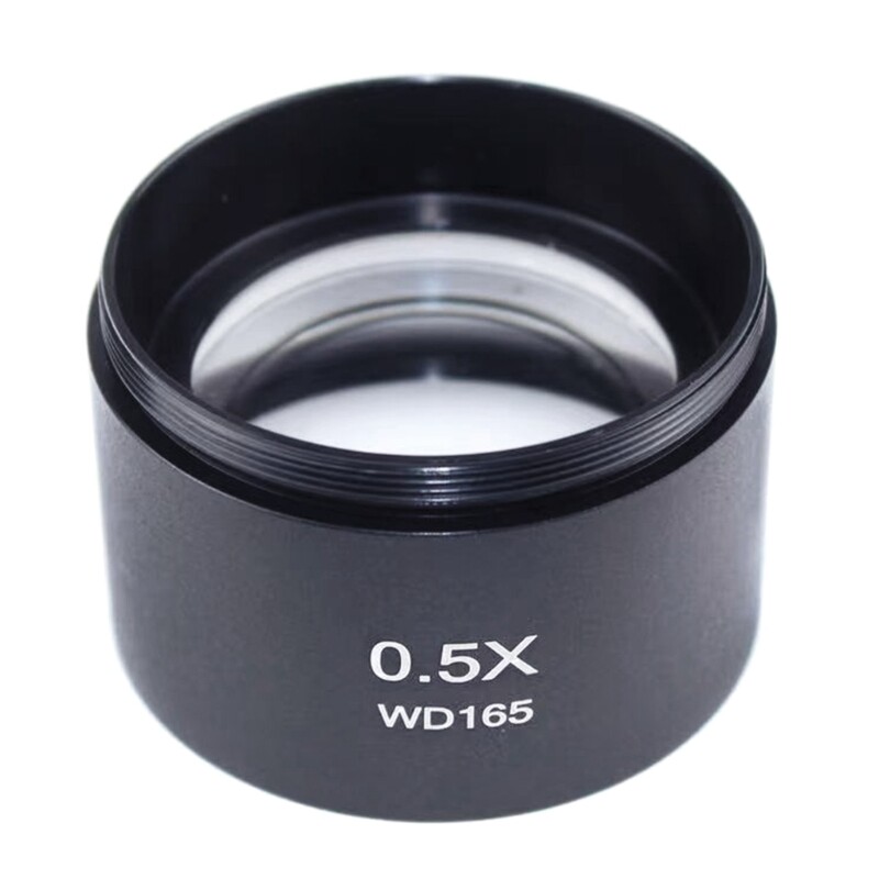 WD165 0.5X Stereo Microscope Barlow Lens with 1-7/8" (48mm) Mounting Thread