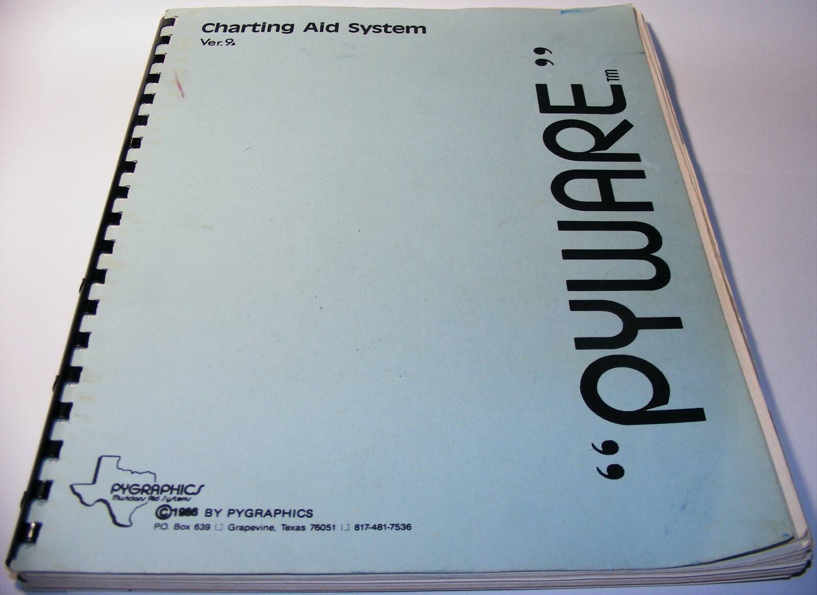 Vtg 1986 Pygraphics PYWARE Charting Aid System Version 9 Band Directors Drills +