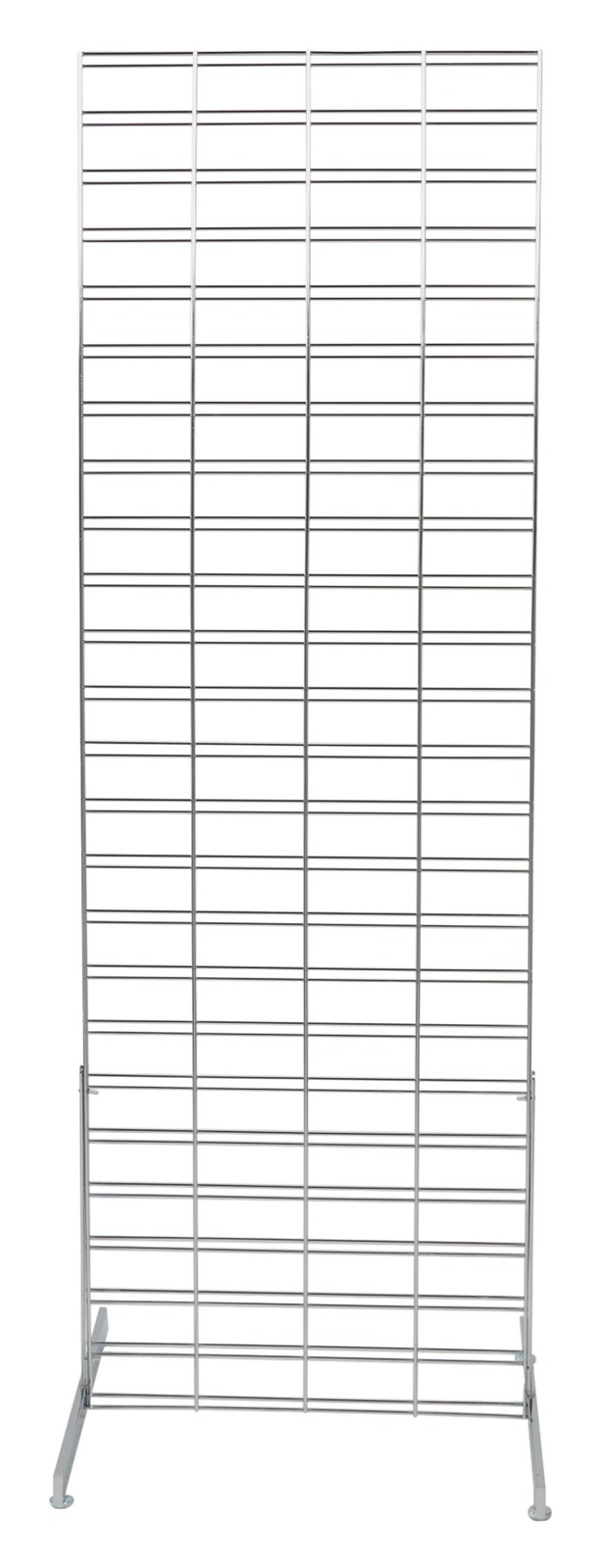 SSWBasics Chrome Slat Grid Standing Grid Screen (Grid Wall Unit) 2 x 6 foot
