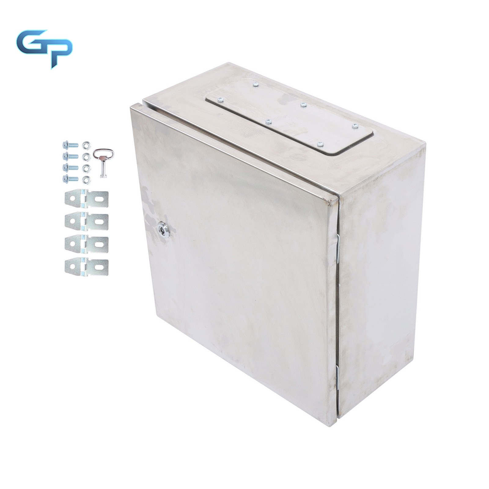 16x16x8" Stainless Steel Electrical Enclosure Box IP65 Waterproof NEMA 4X