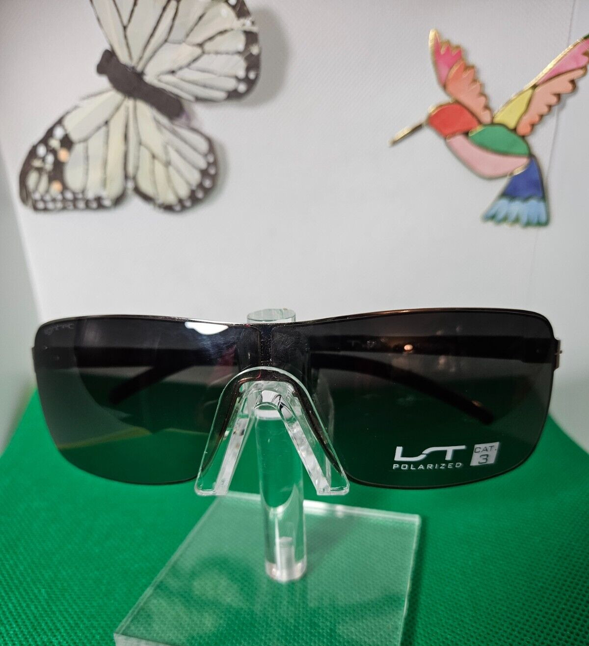 NEW MOREL LIGHTEC 7261L POLARIZED SUNGLASS  7261L-GG 082 SHINY GUN    !!SALE!!