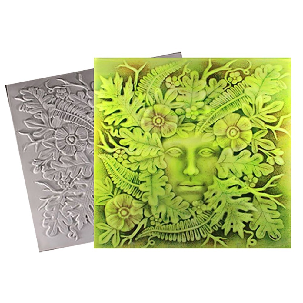 Lady in the Woods Texture Glass Fusing Kiln Mold
