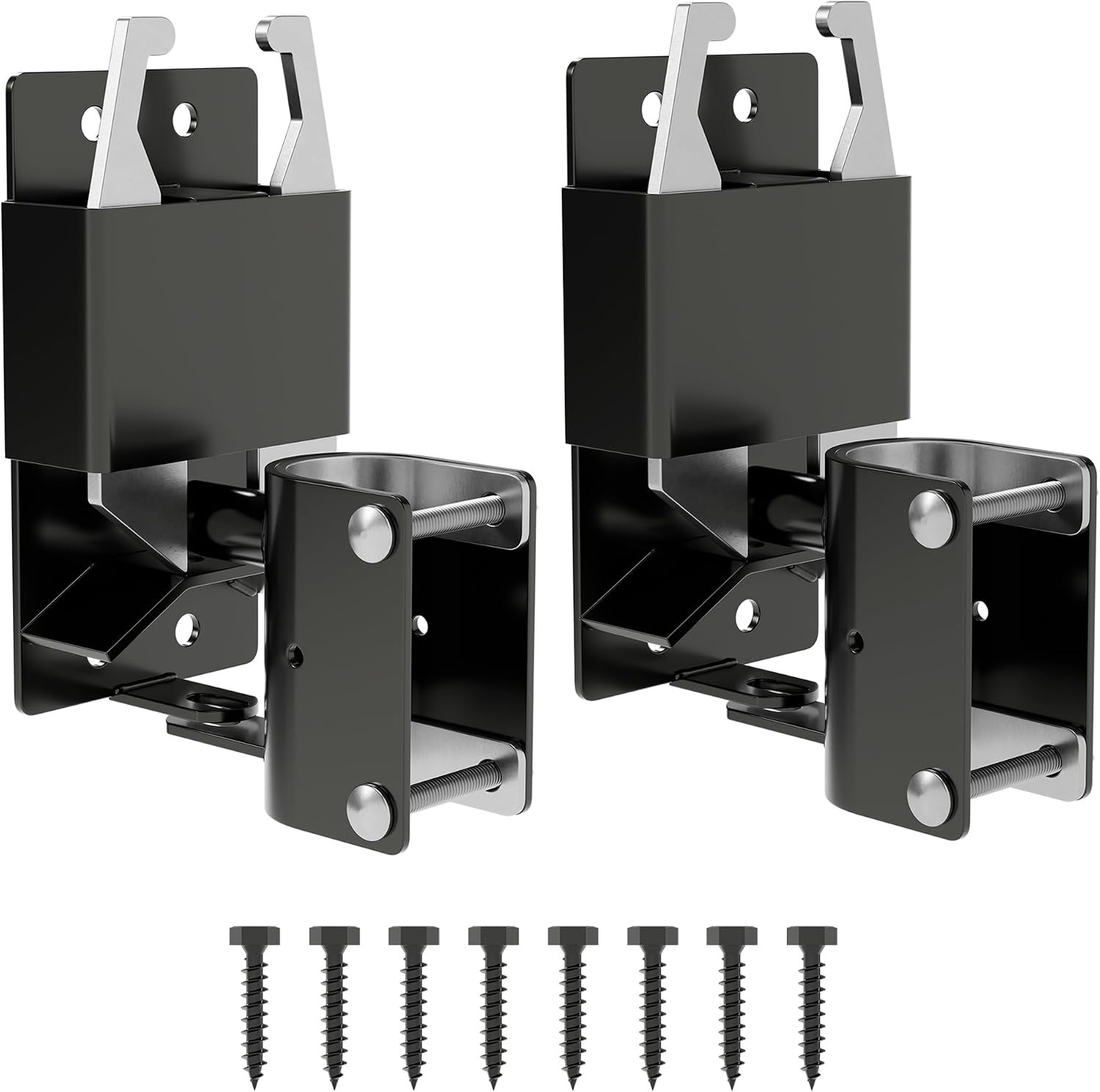 2 Way Gate Latch, Heavy Duty Lockable Two Way Farm Gate Latch for Metal Tube Gat