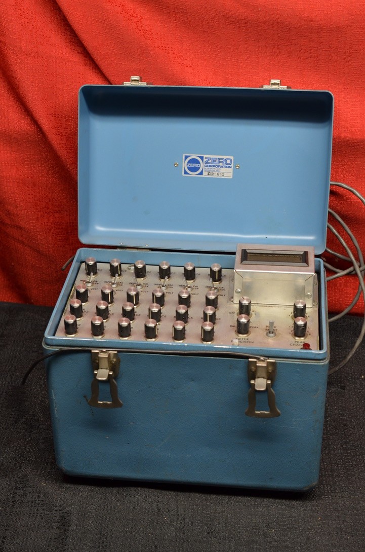 vintage testing device electronics  Zero ZIP-810 voltage strain gage meters
